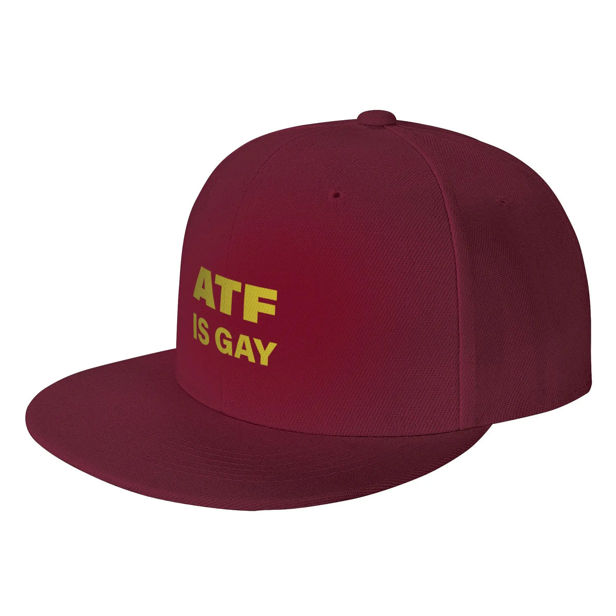 ATF Is Gay Bold Statement Graphic Snapback Cap