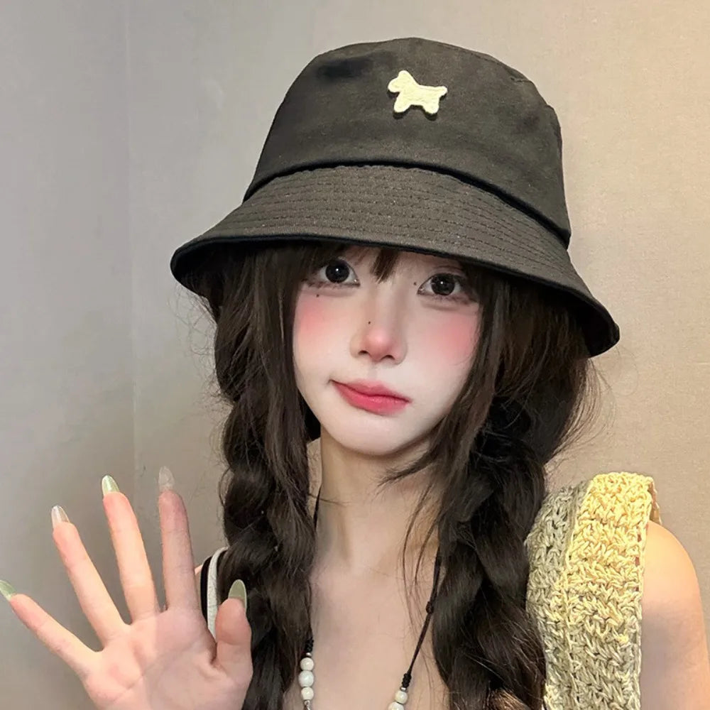 Foldable Pony Sunshade Bucket Hat