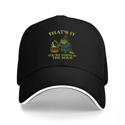 Black Frog Funny Quote Baseball Cap