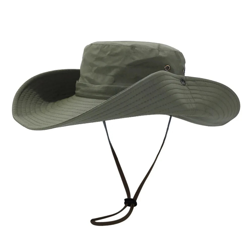 Quick-Dry Wide Brim UV Protection Hiking Bucket Hat
