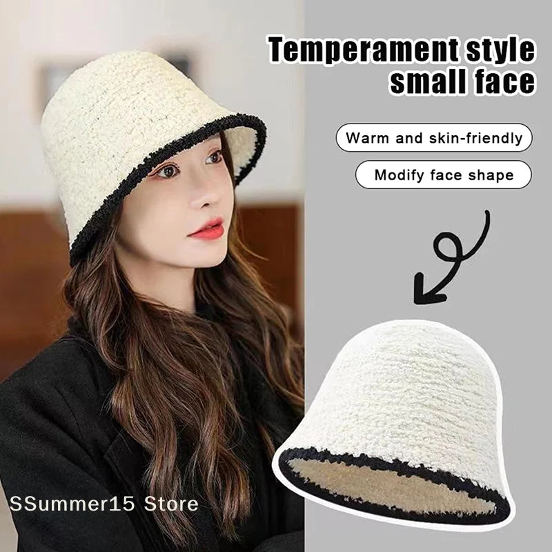 Women's Color Block Knit Fisherman Bucket Hat