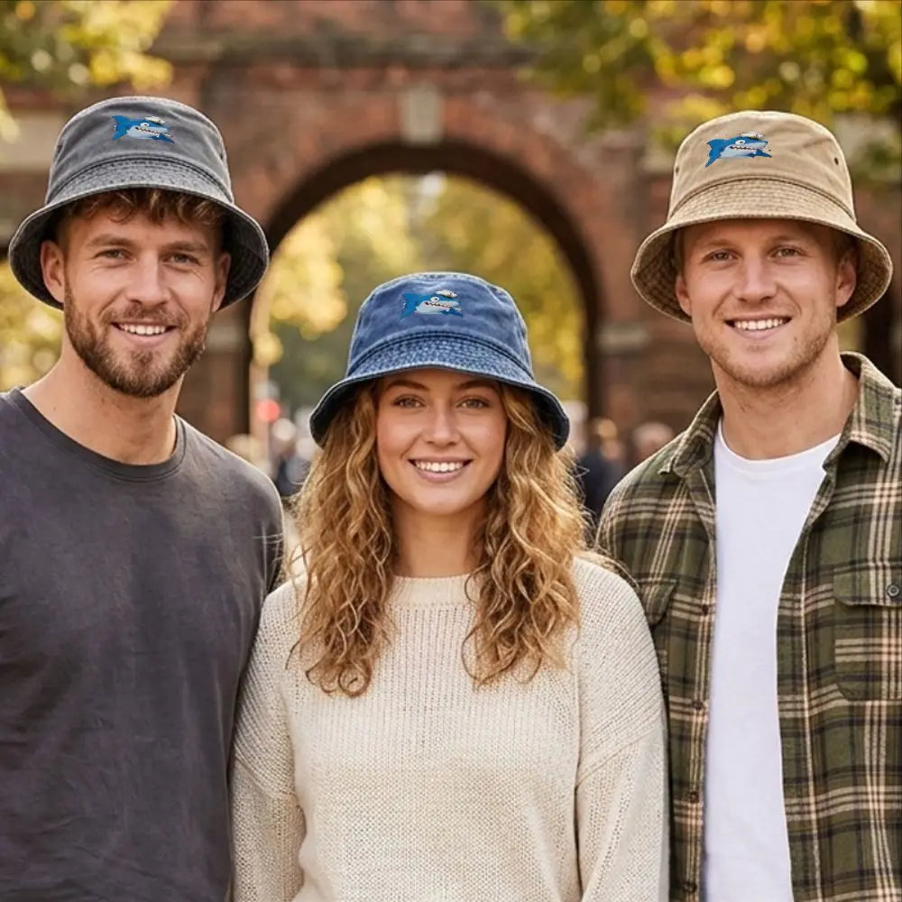 Vintage Washed Animal Print Bucket Hat
