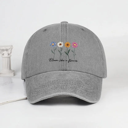 Vintage Daisy Bloom Baseball Cap