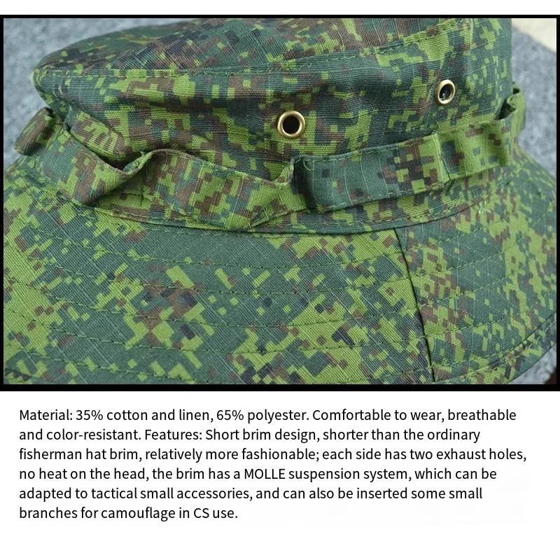 Short Brim Mountaineering Sun Protection Bucket Hat