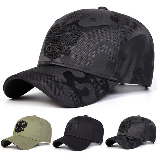 Double Headed Eagle Embroidered Baseball Cap