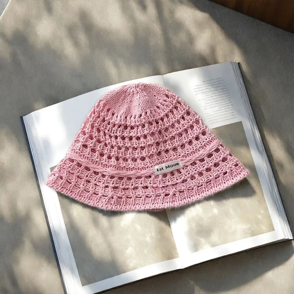 Summer Hollow Crochet Beach Bucket Hat