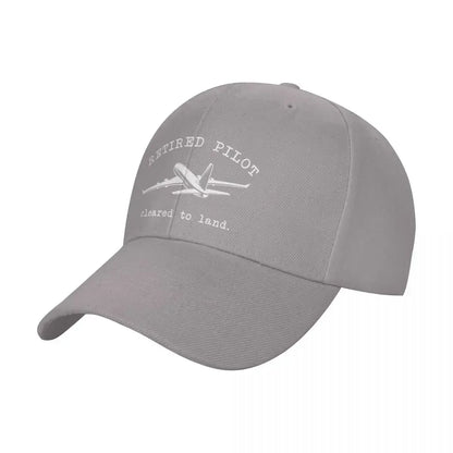 Retired Pilot Aviation Baseball Cap