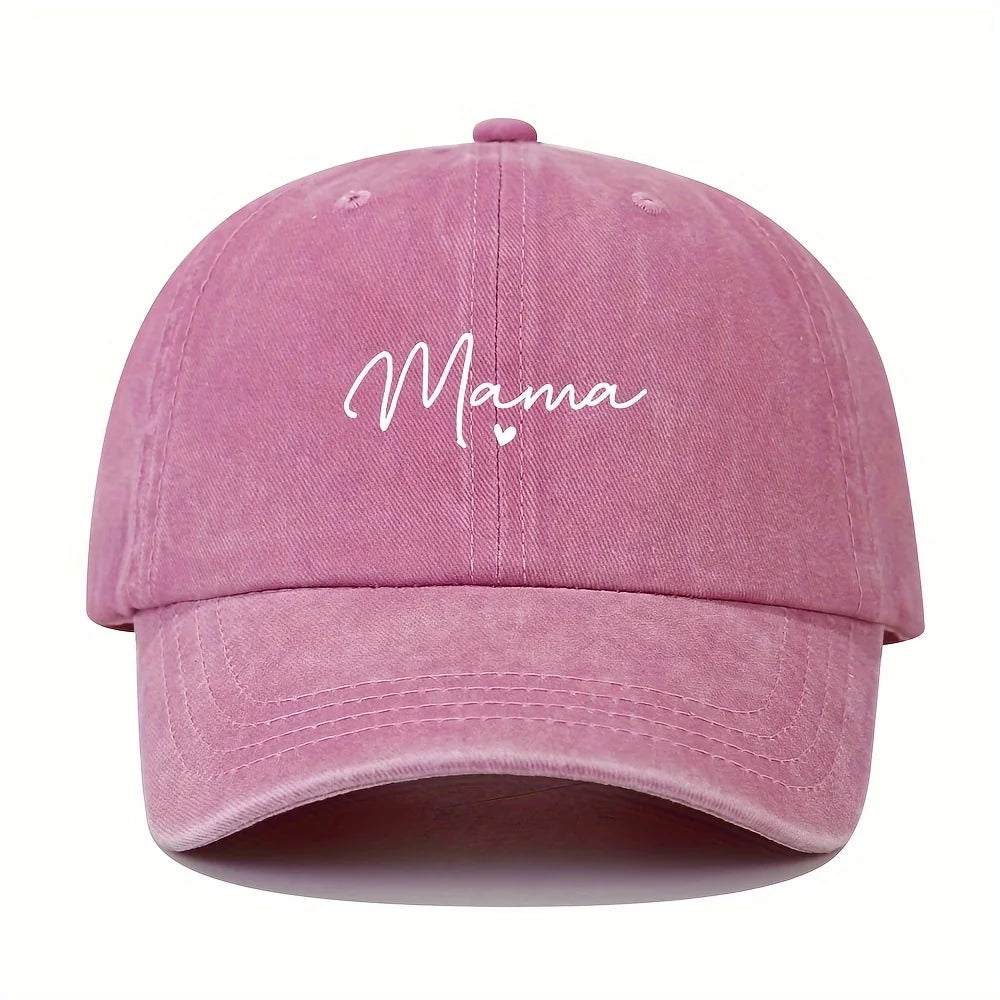 Mom Loves Patterned Printed Baseball Caps