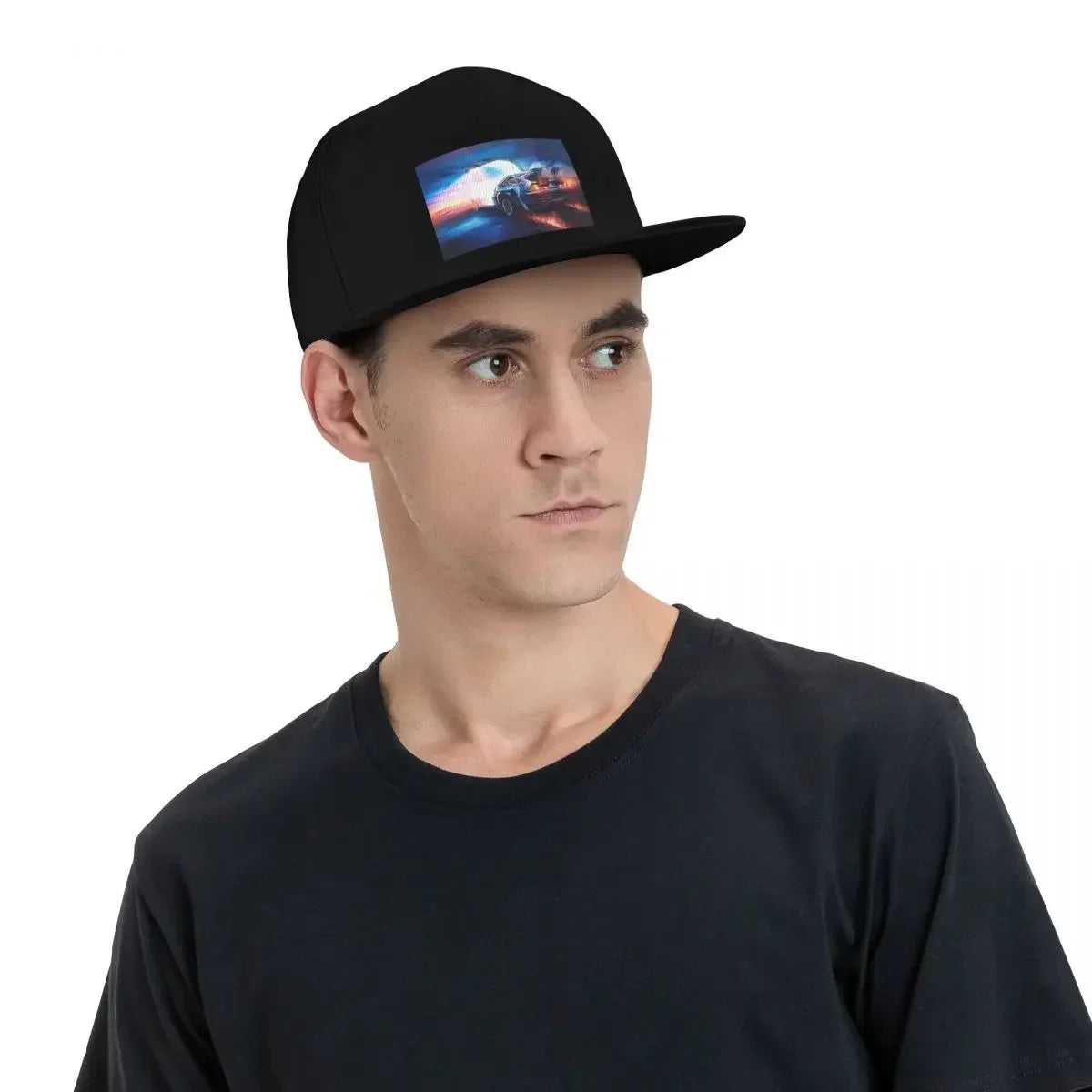 Back To The Future Delorean Time Machine Snapback Cap