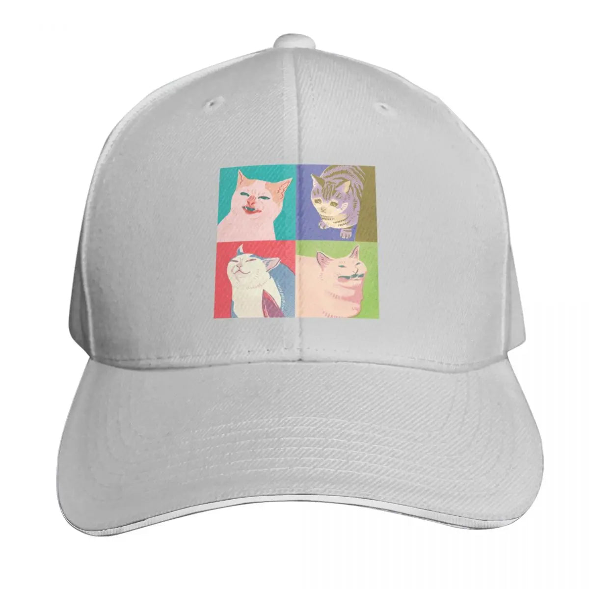 Four Meme Cats Of The Apocalypse Baseball Cap