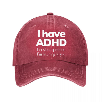 ADHD Pretend Listening Baseball Cap
