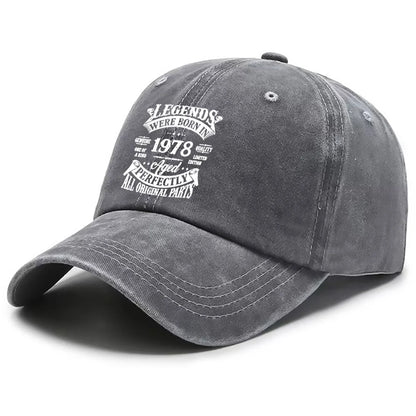 Vintage 1978 Printed Adjustable Baseball Cap