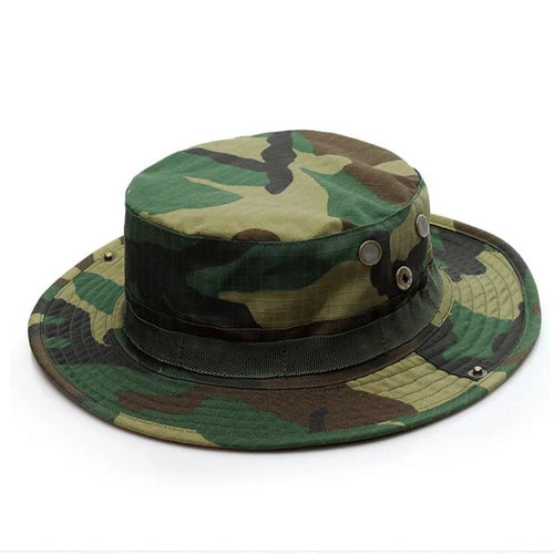 Woodland Camouflage Tactical Outdoor Boonie Bucket Hat