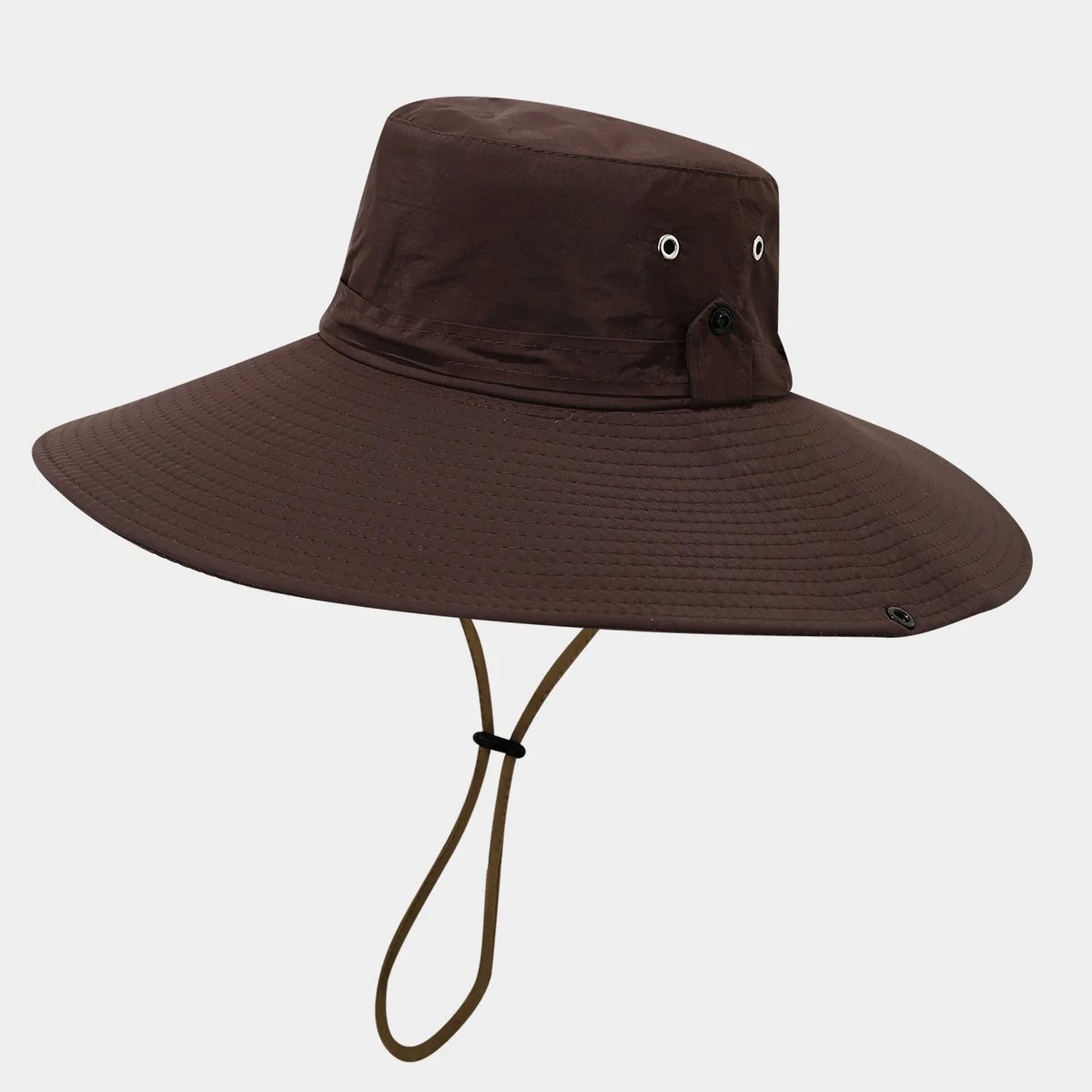 12cm Wide Brim Water-Resistant Quick-Dry Bucket Hat
