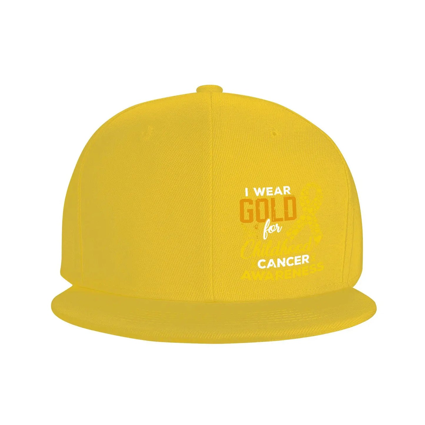 Childhood Cancer Awareness Golden Snapback Cap Hat