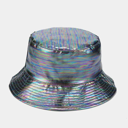 Pu Solid Color Bucket Hat