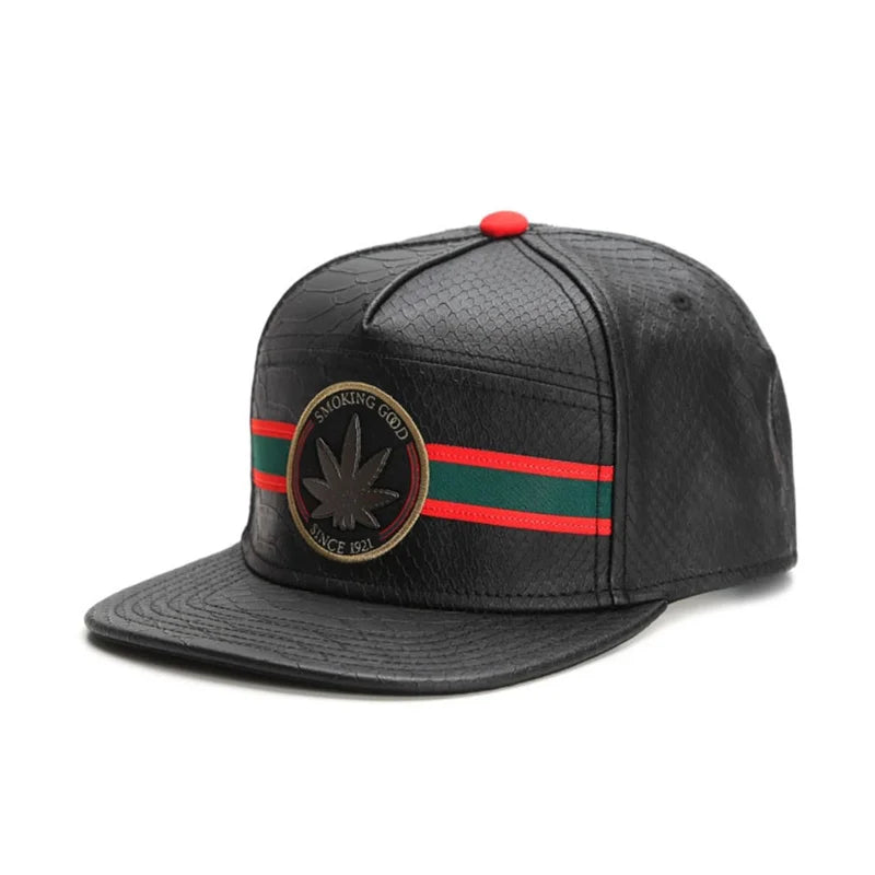 Cotton Embroidered Flat Brim Trucker Snapback Cap