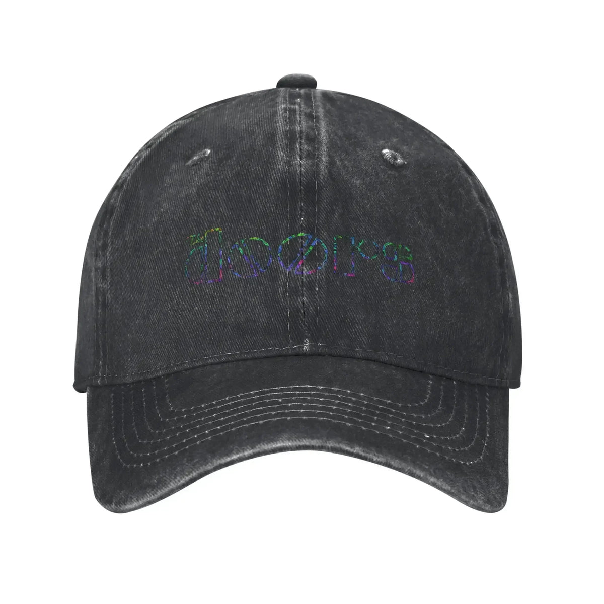 Vintage The Doors Band Logo Distressed Snapback Baseball Cap