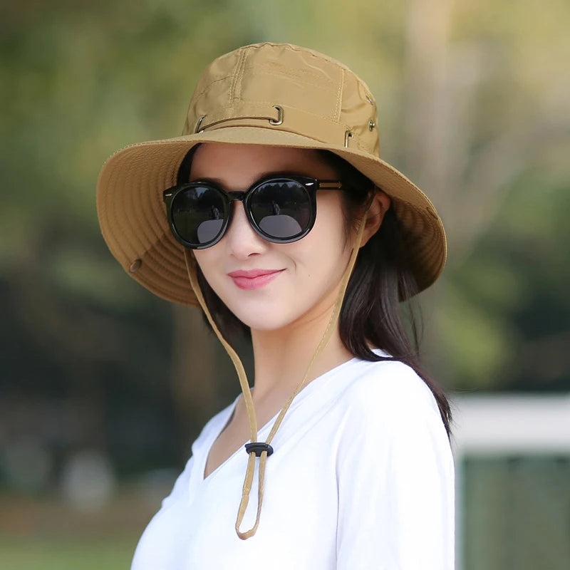 RICYGVM Wide Brim UV Protection Bucket Hat