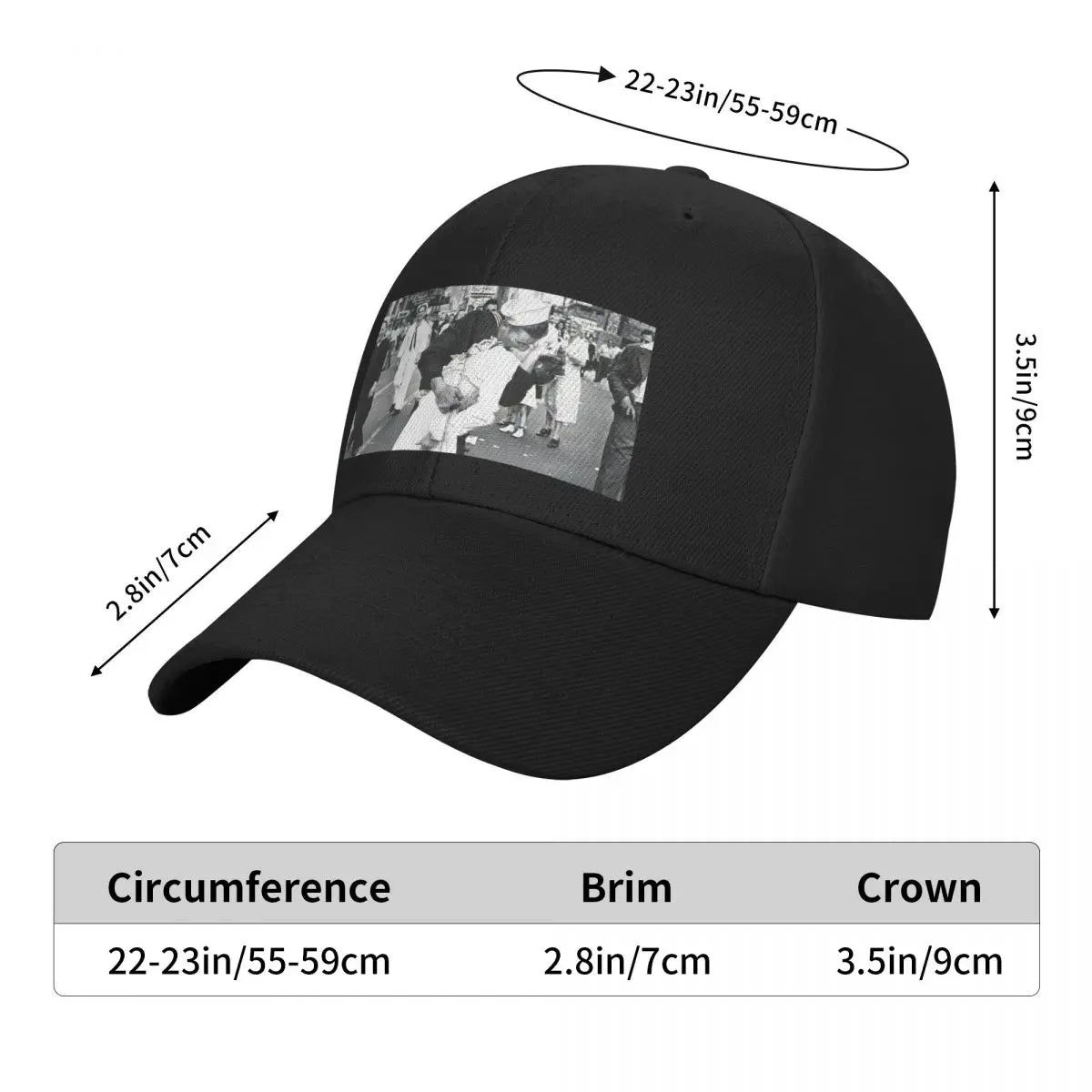 Sailor Kissing Times Square Poster Baseball Cap