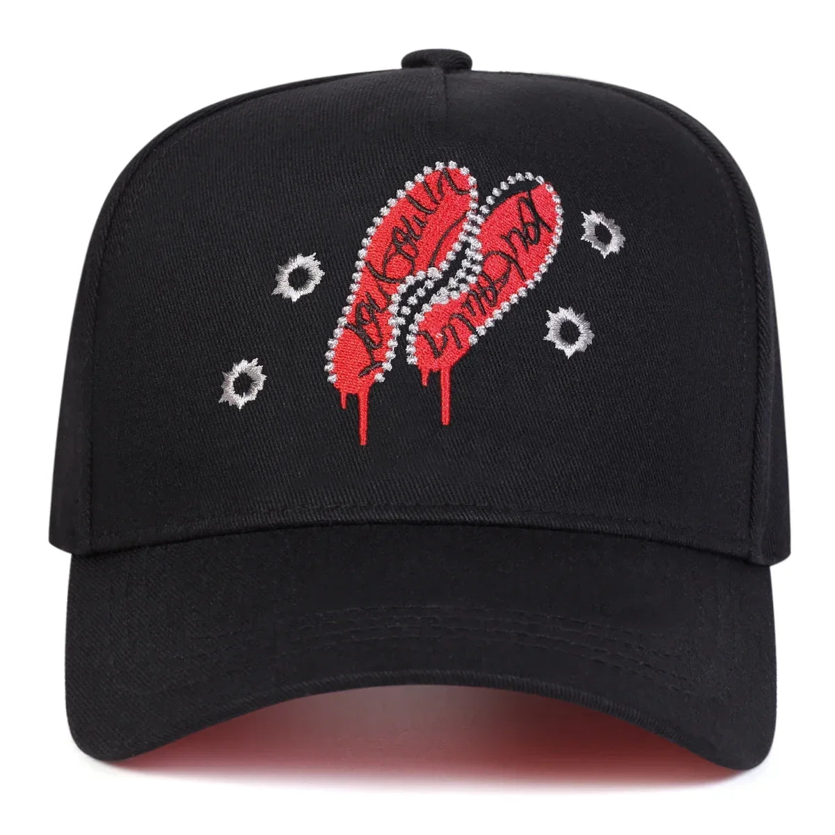 Unisex Embroidered Footprint Baseball Cap