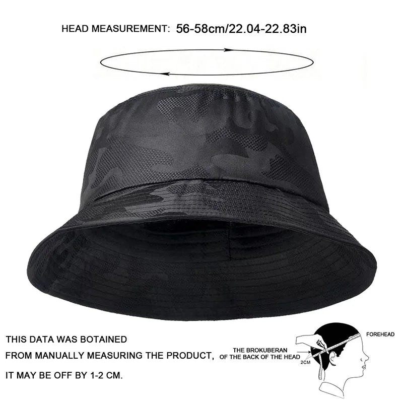 Unisex Camouflage Ventilate Bucket Hats Fishermen Caps Outdoor