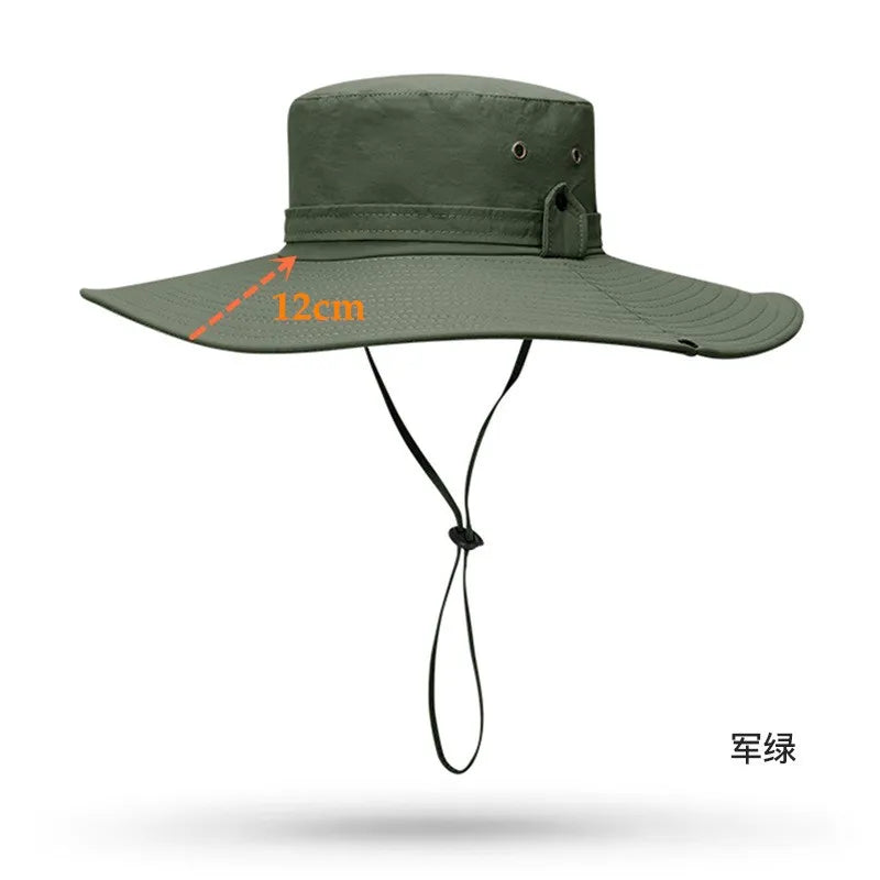 Waterproof Anti-UV Large Brim Bucket Hat