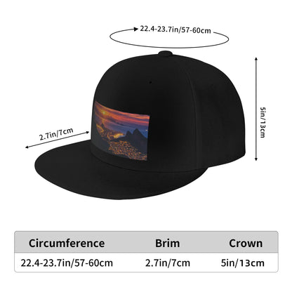 Fashion City Flat Brim Sporty Casual Snapback Cap