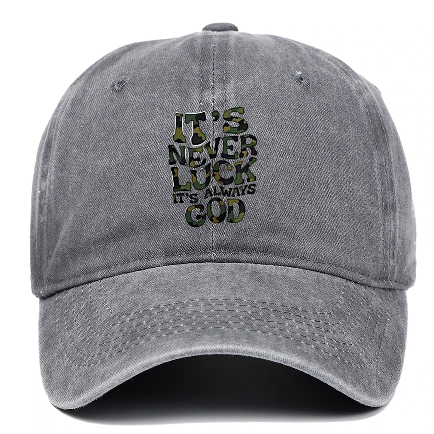 Camouflage Letter Outdoor Baseball Cap
