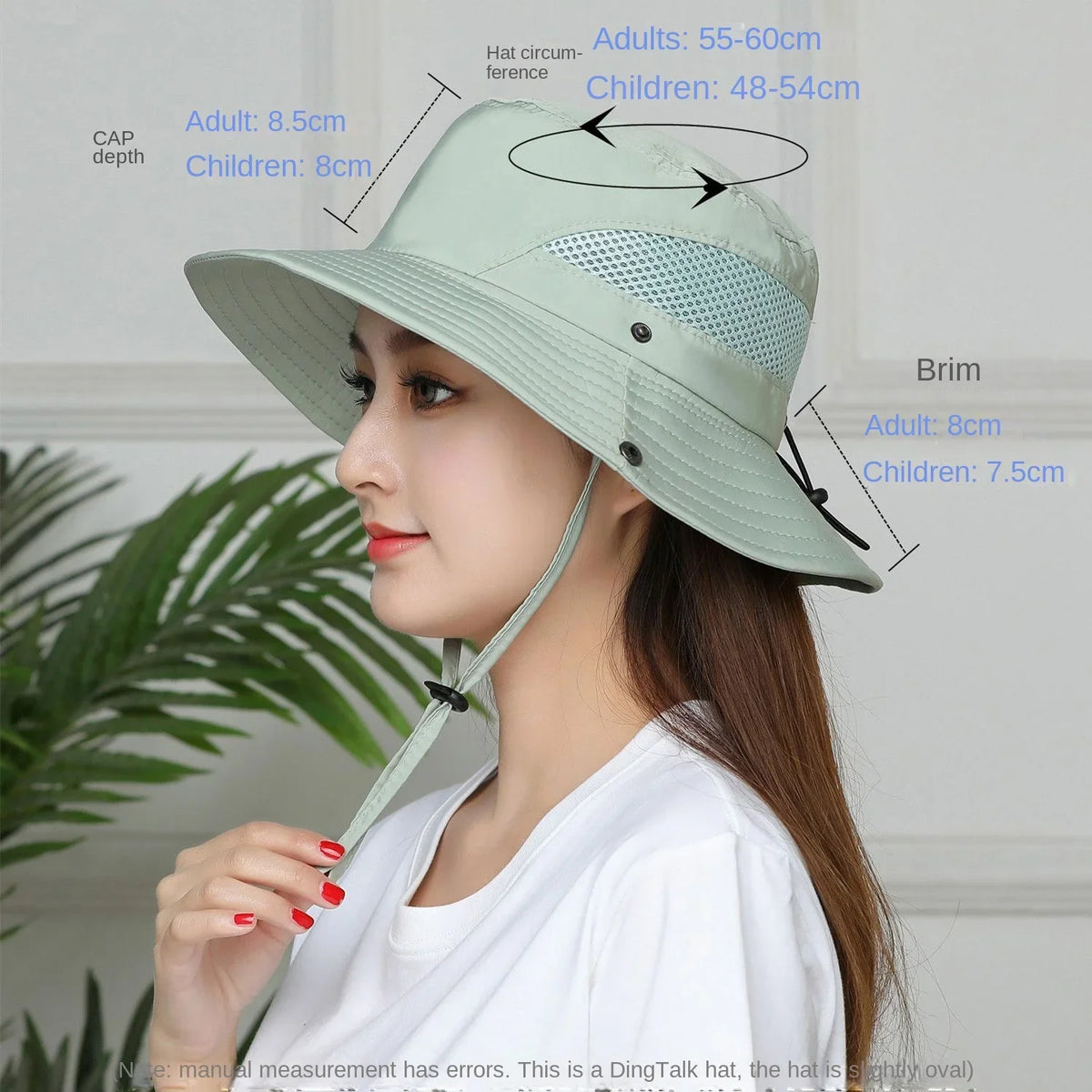 Kids Quick-Dry Mesh Breathable UV Protection Bucket Hat
