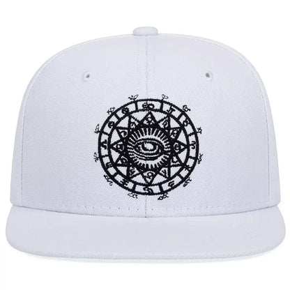 All Seeing Eye Embroidered Hip Hop Snapback Cap