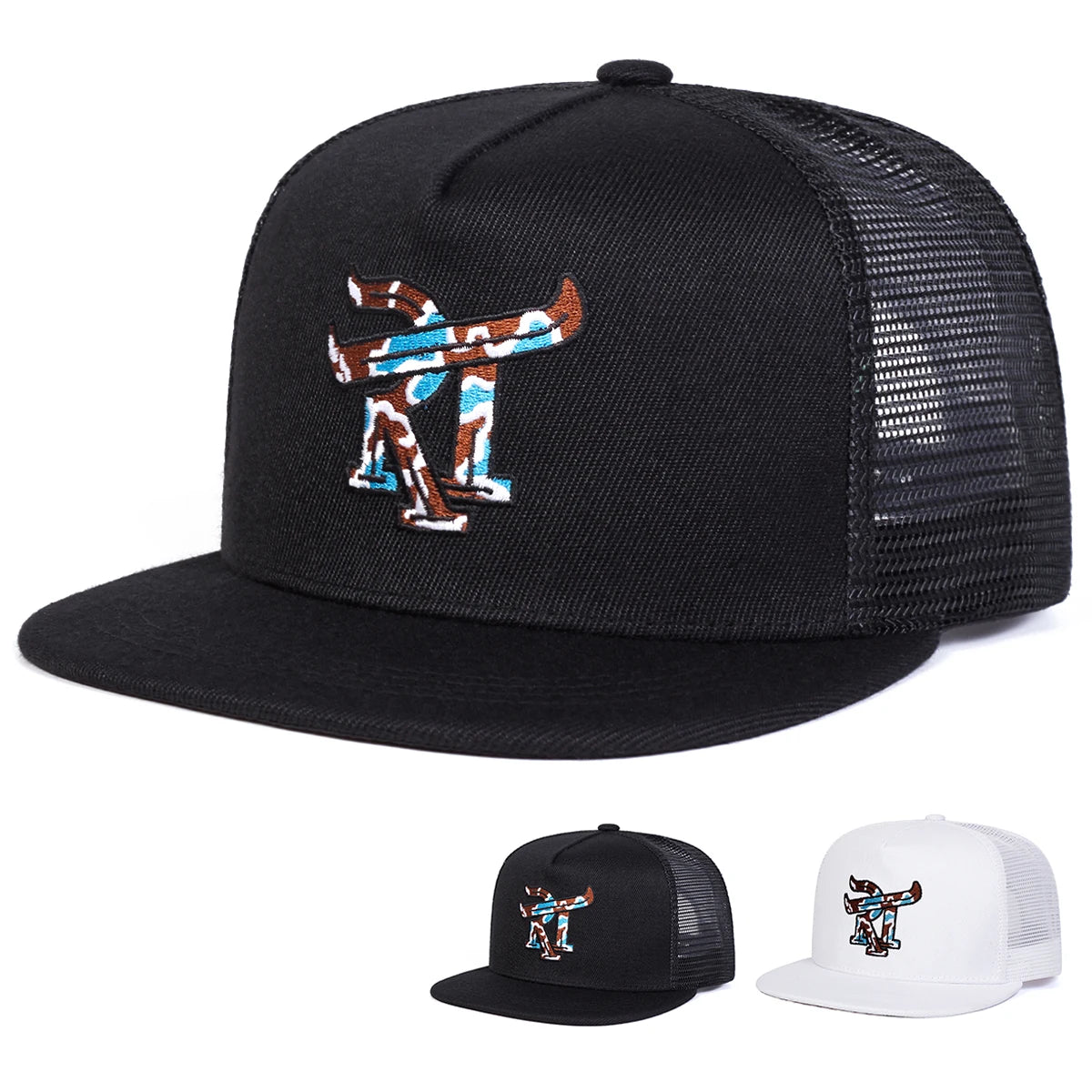 RT Embroidery Casual Snapback Cap
