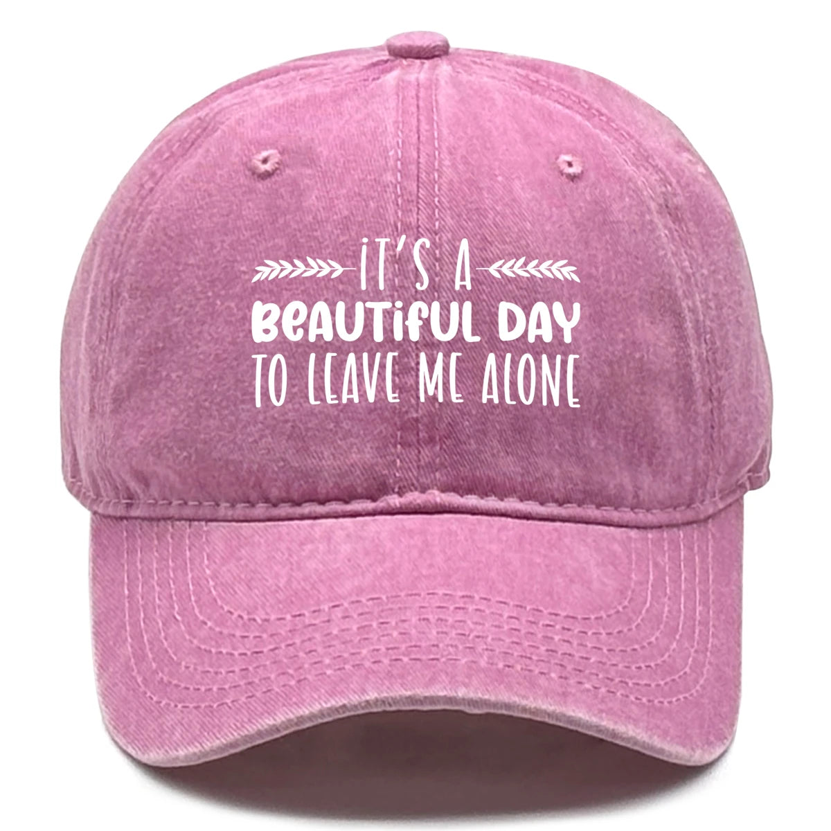 Vintage Washed Cotton Phrase Baseball Cap