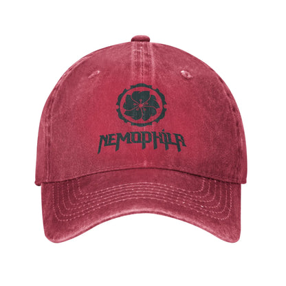 Retro Nemophila Green Logo Baseball Cap