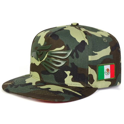 Eagle Head Embroidered Hip Hop Snapback Cap