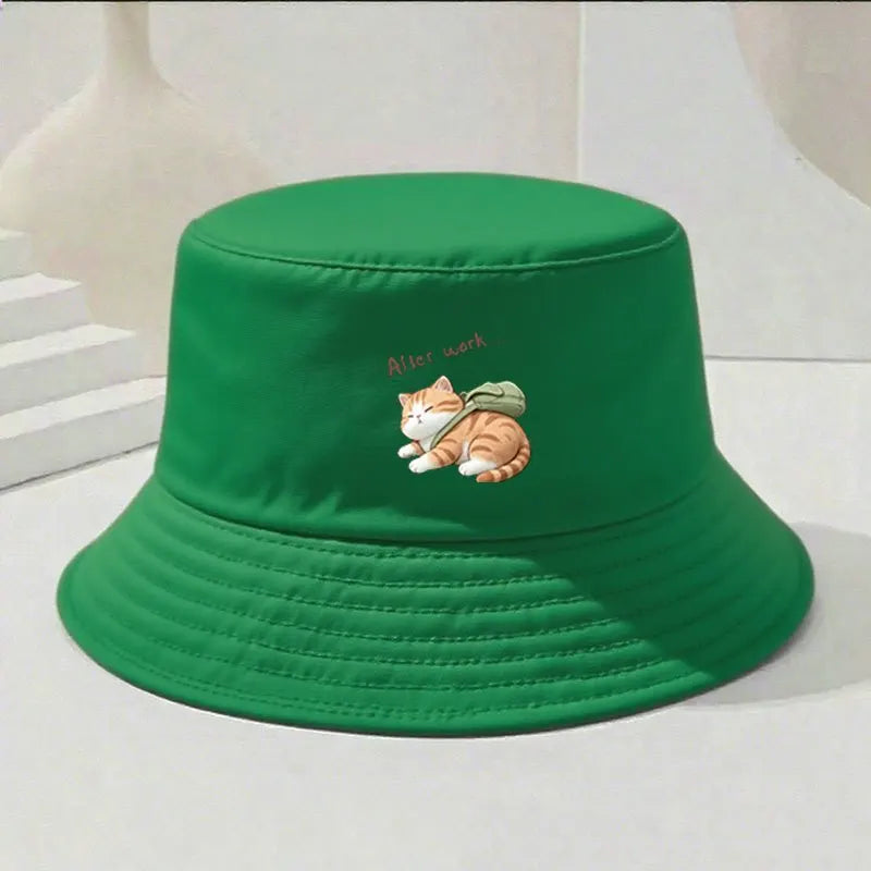 Solid Color UV Protection Bucket Hat