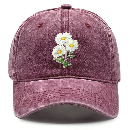 Adjustable Summer Cap For Women Men Flower Baseball Cap