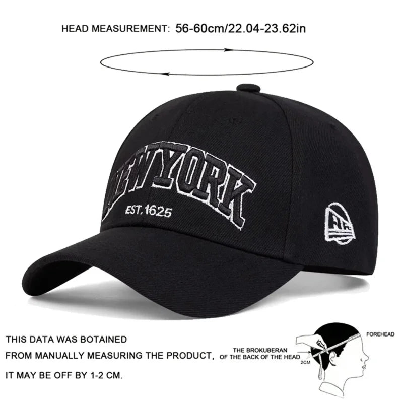 New York Embroidered Adjustable Snapback Cap