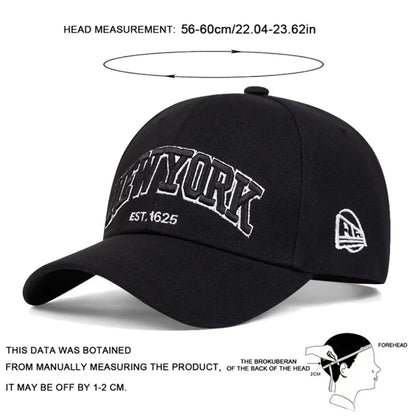 New York Embroidered Adjustable Snapback Cap