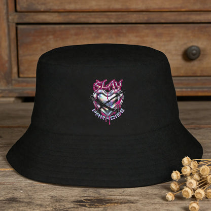 Pink Slayyyter Harajuku Graphic Summer Bucket Hat