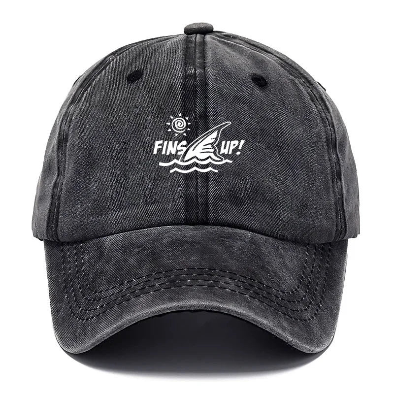 Fins Up Beach Life Baseball Cap