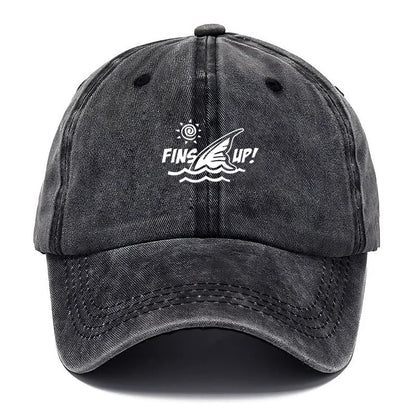 Fins Up Beach Life Baseball Cap