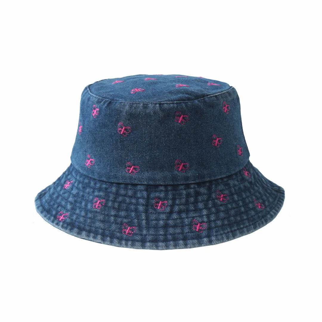 New Summer Hat For Women Denim Bucket Hat