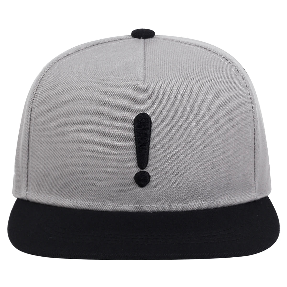 Exclamation Point Embroidery Hip Hop Snapback Cap