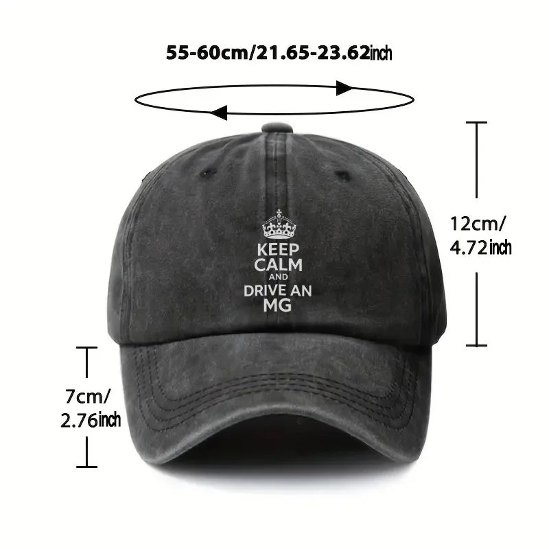 Keep Calm Drive MG Baseball Cap