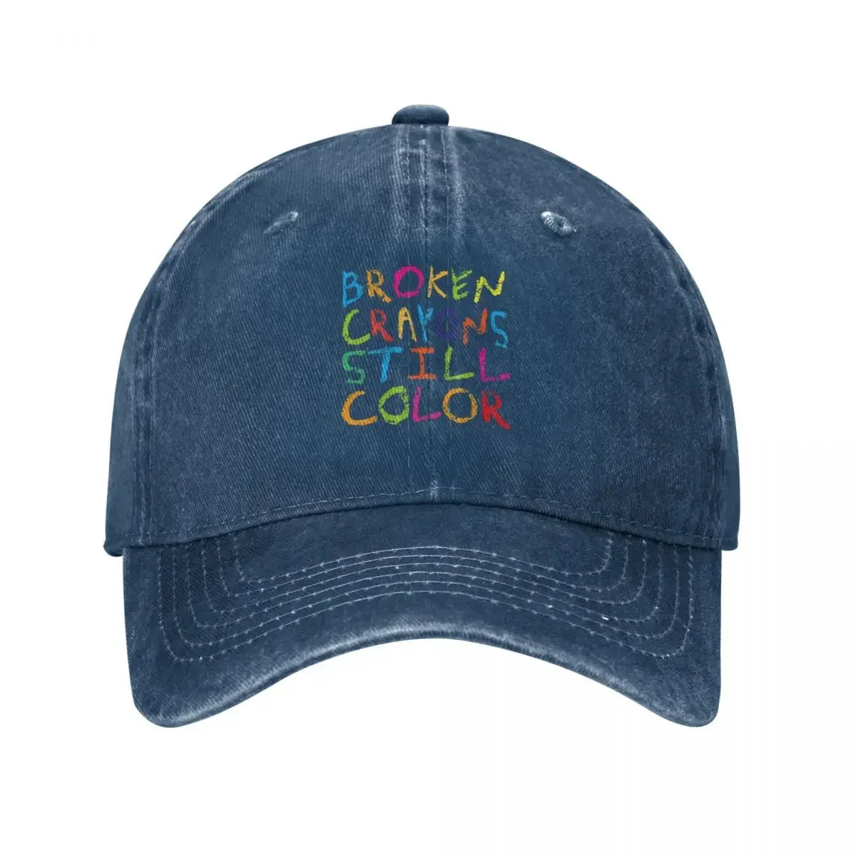 Broken Crayons Still Color Grunge Baseball Cap