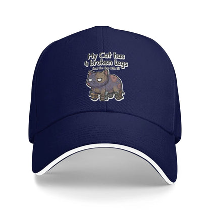 Mewgenics My Cat Has Four Broken Legs Baseball Cap
