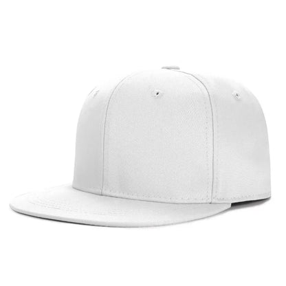Wholesale 40 Colors Adjustable Flat Peak Snapback Caps Lady Fashion Polyester Plain Baseball Hat Men Hiphop Blank Sport Cap Adijustable 55-60cm