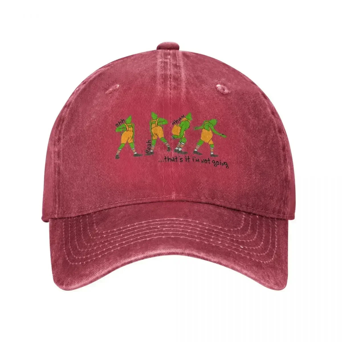 I’m Not Going Retro Washed Denim Cowboy Baseball Cap