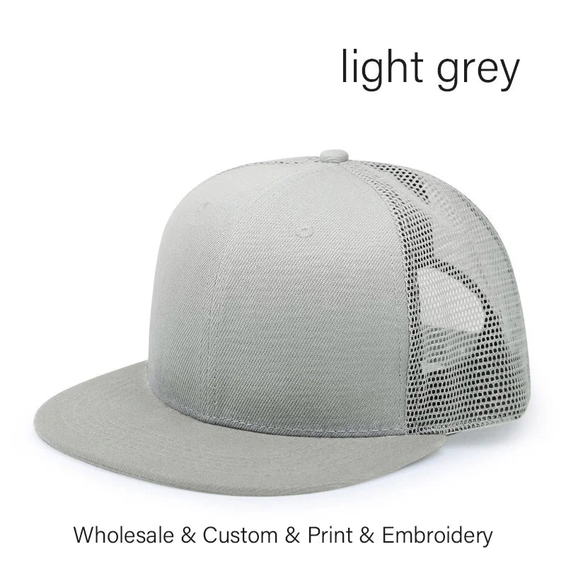 Custom Logo Embroidered Trucker Snapback Cap